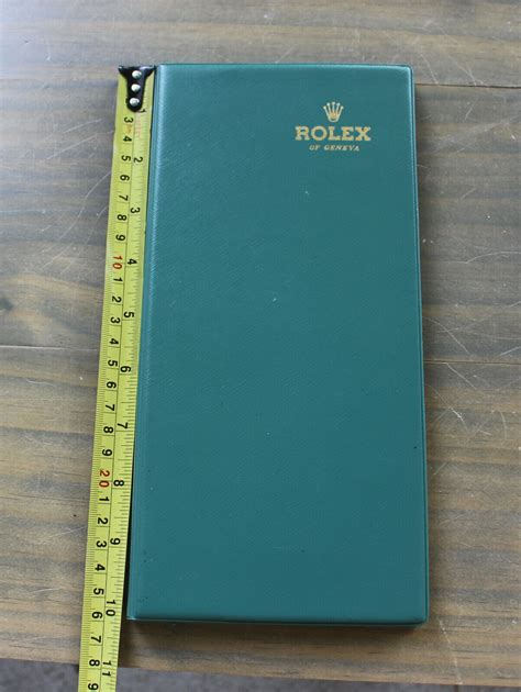 vintage rolex green plastic notepad|Rolex Vintage Green Leather Notepad .